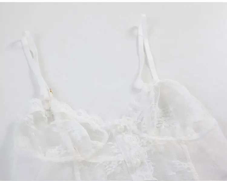 Hoyyezen, новинка, женская сексуальная пижама, прозрачный светильник, марля, вышивка, узор, ночная рубашка+ комплект нижнего белья