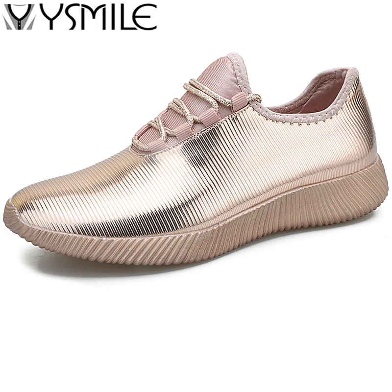 

Thick Sole Trend Women Running Shoes Gold Zapatos Mujer Sneakers Outdoor Female Sport Shoes Women Walking Shoes Footwear Black