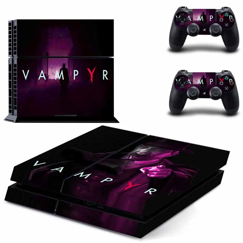 PS4 полный кожи Стикеры лицевые панели из Vampyr для sony playstation 4 консоли и контроллера