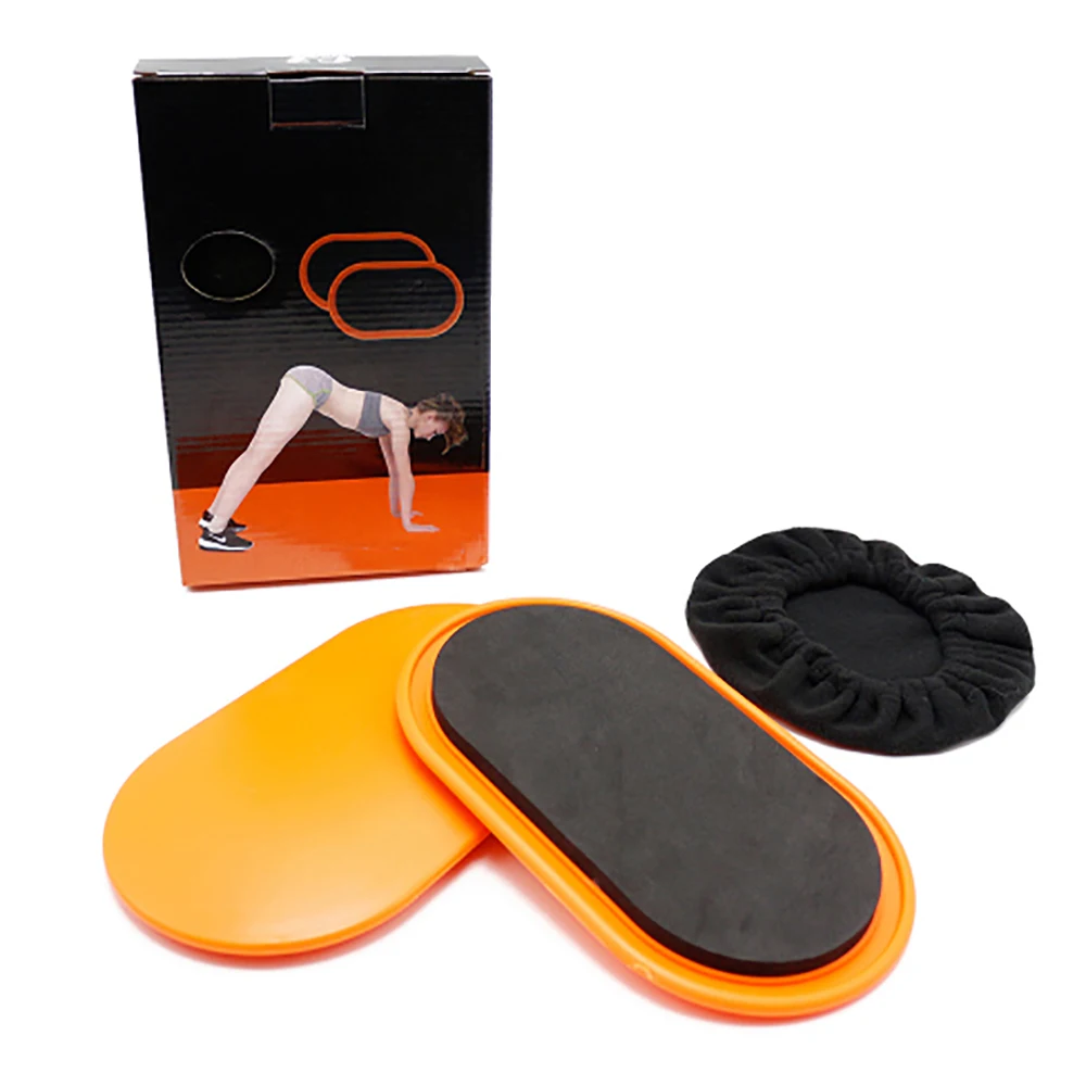 2PCS Abdominal Gym Sliding Disks Sliding Fitness Disc Mat Training