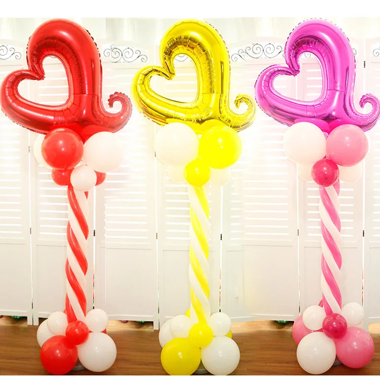  10sets 1.5m Upright Stand Balloon Column Base & Stick Balloon Arch Columns Wedding Decorations Part