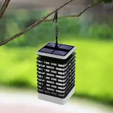 IP65 Солнечный светодиодный фонарь мигающий Газон лампа Реалистичная водонепроницаемая лампа наружная садовая Подвесная лампа