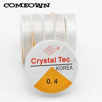 

COMEOWN 0.4-1MM 10Rolls Spool Of Crystal Clear Stretch Elastic Beading Wire/Cord/String/Thread DIY Necklace Jewelry Making