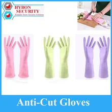 Safety Anti Cut Gloves Self Defense Cutter Kitchen Wash Dishes Cleaning Water Stabproof Long Sleeve Rubber Latex Gloves Tool