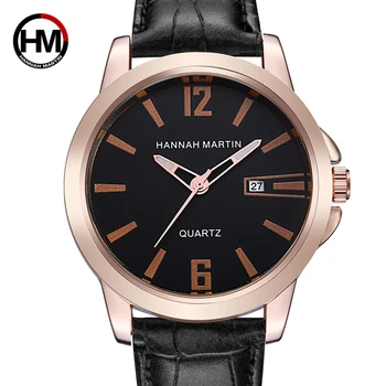 

Men's Casual Quartz Watch Mens Watches Top Brand Luxury Quartz-Watch Leather Strap Auto Date Watch Wrist Male Clock