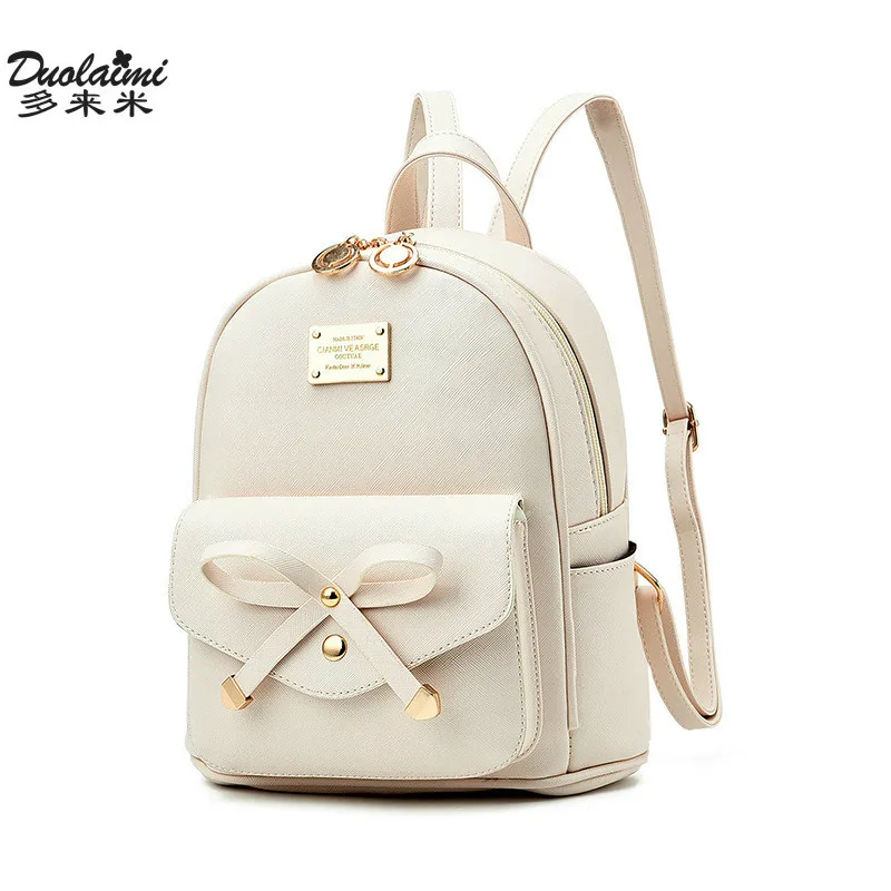 Fashion women mini Backpacks ladies small Leather Backpack school bags teenager girls vintage ...