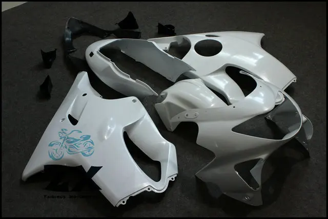 

Fairings Unpainted White+Black CBR600RR Fairings BodyWork Kit For HONDA CBR600F F4 1999 2000 Injection mode Motorcycle ZXMT