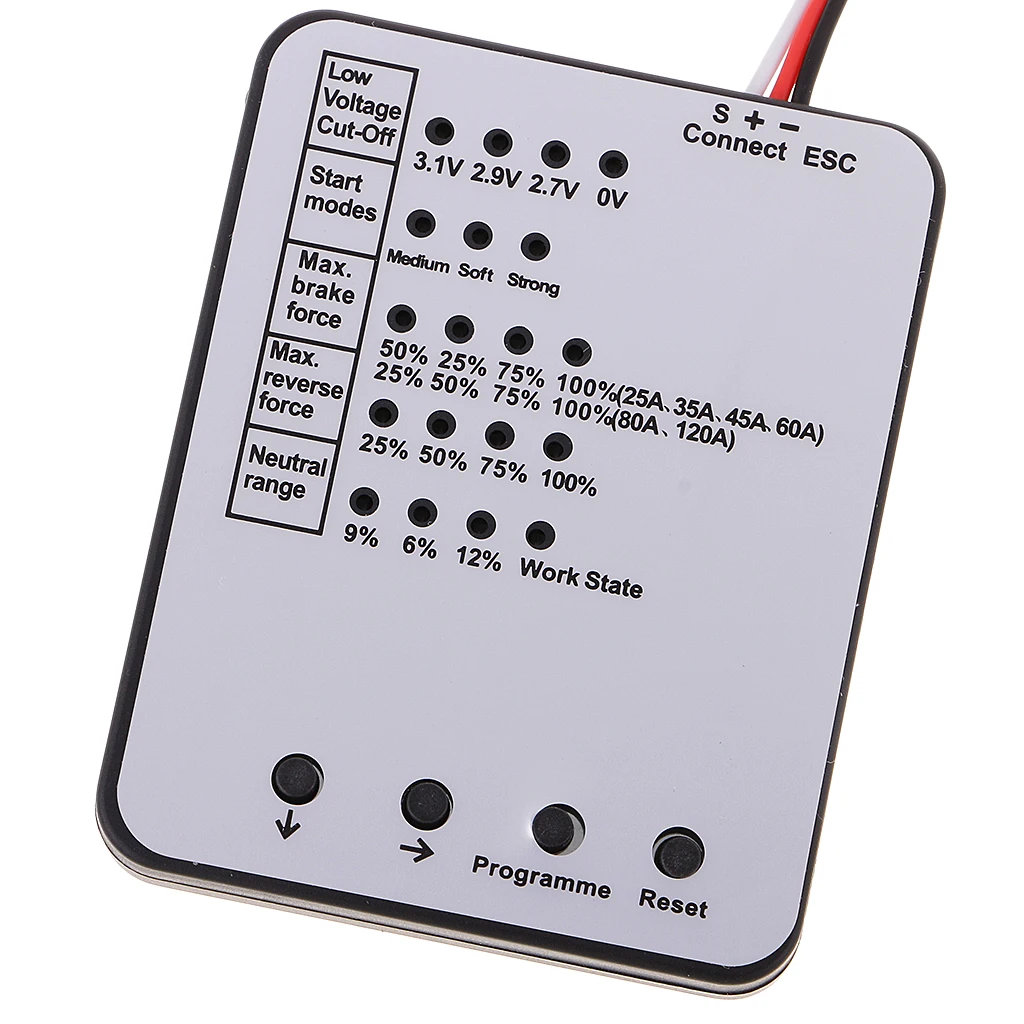 High Quality Programming Card for RC Car ESC Sensorless Brushless Electronic Speed Controller for Remote Control Toys