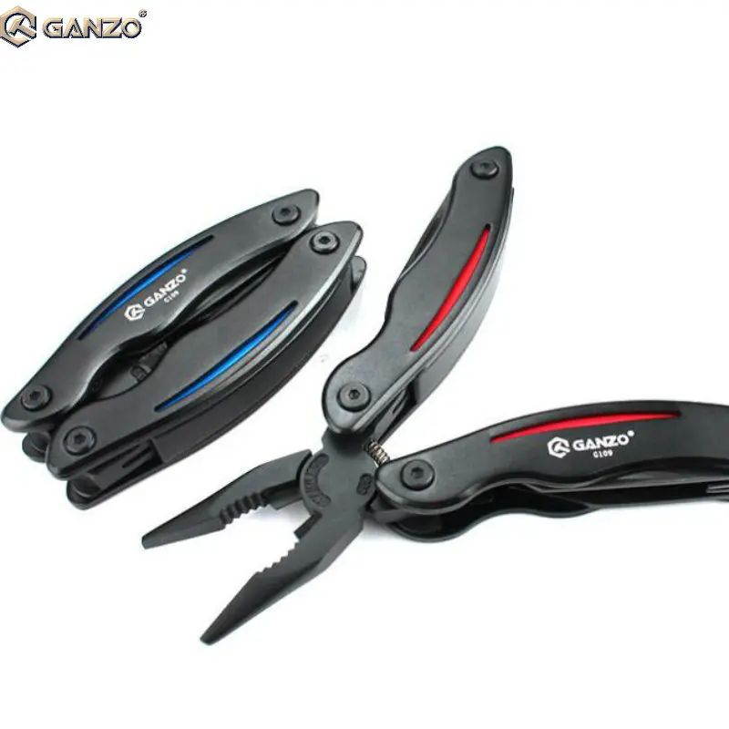 

3pcs/lot Ganzo G109 Multi Pliers Tool Kit Outdoor Camping Nylon Pouch EDC stainless folding knife plier multi functional tools