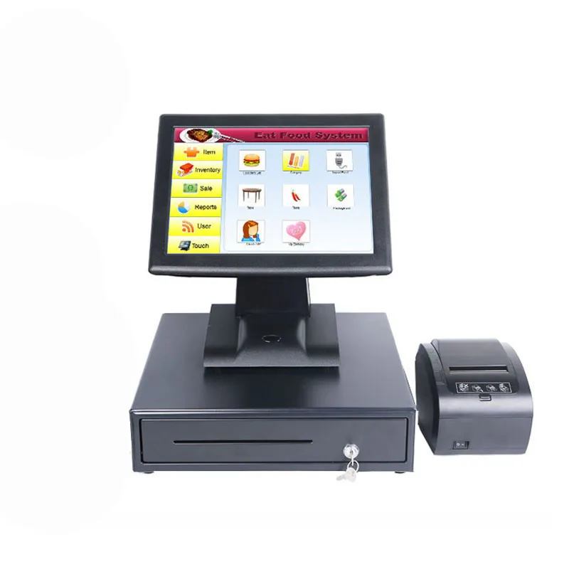 15 ''кассовый аппарат все в одной точке продаж сенсорный экран Pos