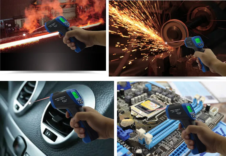 Free-shipping-Retail-Package-HP981A-Non-Contact-IR-Infrared-Digital-Temperature-Gun-Thermometer-30-350C-Emissivity