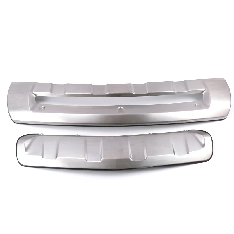 

For Cadillac XT5 2016-2019 Stainless Steel Car Accessories Exterior Front & Rear Skid Plate Bumper Board 2PCS