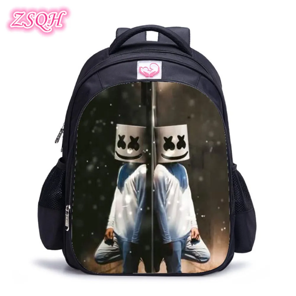 DJ Marshmello рюкзаки битва Ройал школьные сумки косплей костюм реквизит для детей