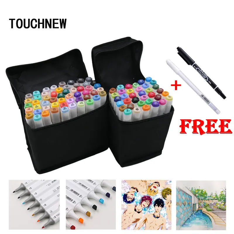 

Artistic sketch markers 30 36 40 60 72 80 Colors Double Tips Art alcohol based Markers brush pen Professional Drawing Painting
