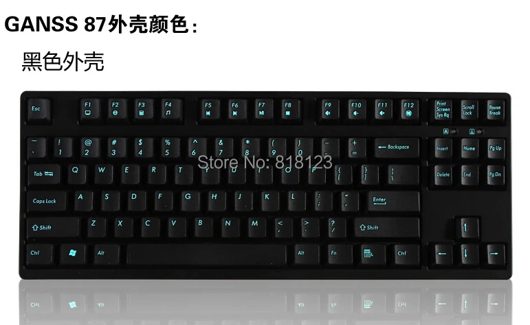 87 keys mechanical keyboard  TKL tenkeyless  gaming  keyboard cherry mx clear  brown blue red  87 compact game keyboard