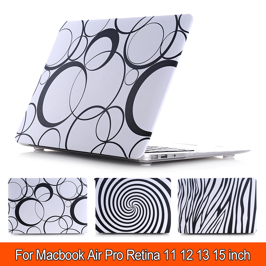 

Black and White Case For Apple Macbook Air 13 Case Air 11 Pro 13 15 Retina 12 inch Laptop Bag For Mac Book Pro 15 Case