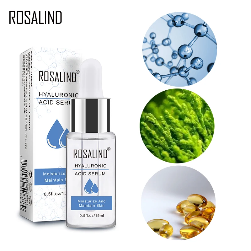 

ROSALIND 24K Gold Facial Serum 15ML Anti-Aging Wrinkle Deep Repair Skin Face Serum Essence hyaluronic acid Whitening Face Cream