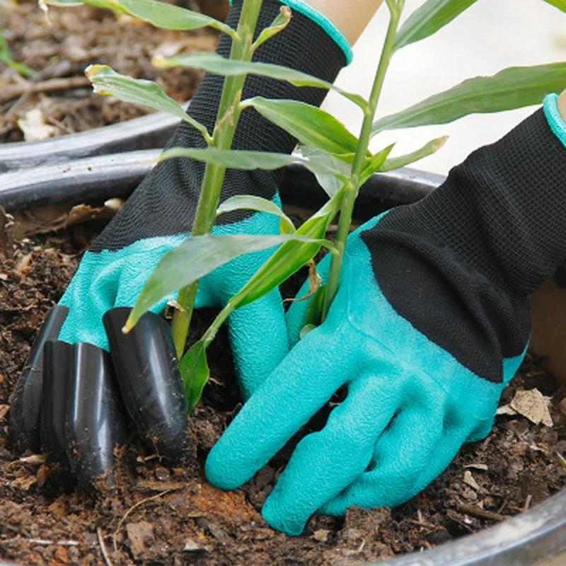 ABS Garden Genie Gloves With Fingertips 4 Claws Quick Easy To Dig And Plant Safe For Rose Pruning Gloves Mittens Digging Glove (7)