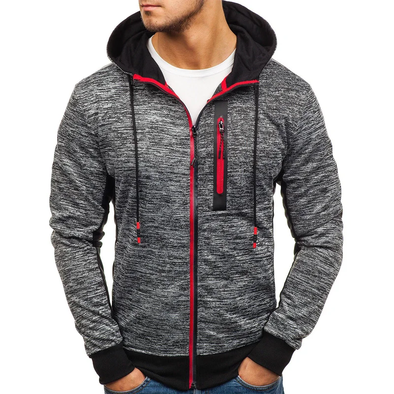 ZOGAA 2019 New Brand Men's Cardigan Hoodie Sweatshirt Long-sleeved Slim Men's Zipper Hoodie Jacket Cotton Pullover Male Hoody