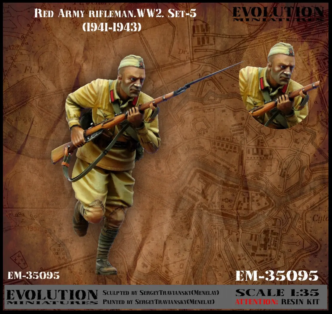

Pre order goods-EM 35095 1/35 World War II Soviet Union Soldiers 1941-43