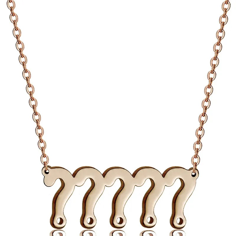 

Question Mark Creative Pendant Necklace Stainless Steel Symbol Chokers Necklace Trendy Women Dainty Jewelry Mother's Day Gifts