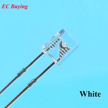 EC покупка 100 шт. 2X3X4 Светодиодный белый прозрачный DC 3 в Прямоугольник светодиодный светильник светодиод 2*3*4 мм ультра яркая лампа