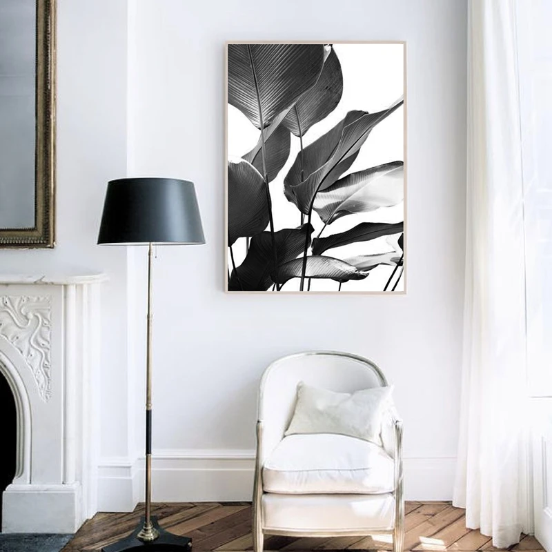 Banana Leaves Prints Living Room Decor