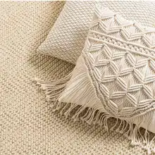 Free shipping Decorative wedding pillow cover Handmade macrame Boho cushion cover Customized size