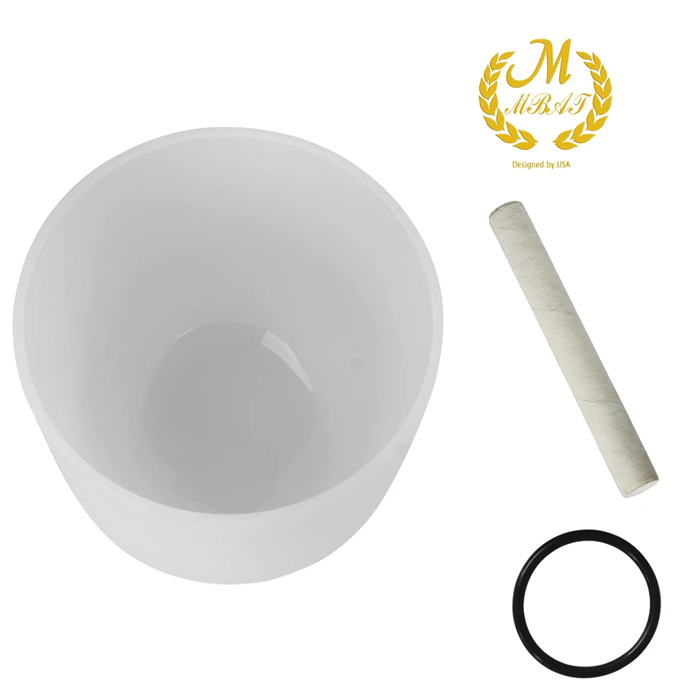 10 Inch Singing Bowl G Note Crystal Singing Bowl with Mallet & Rubber O Ring for Music Making