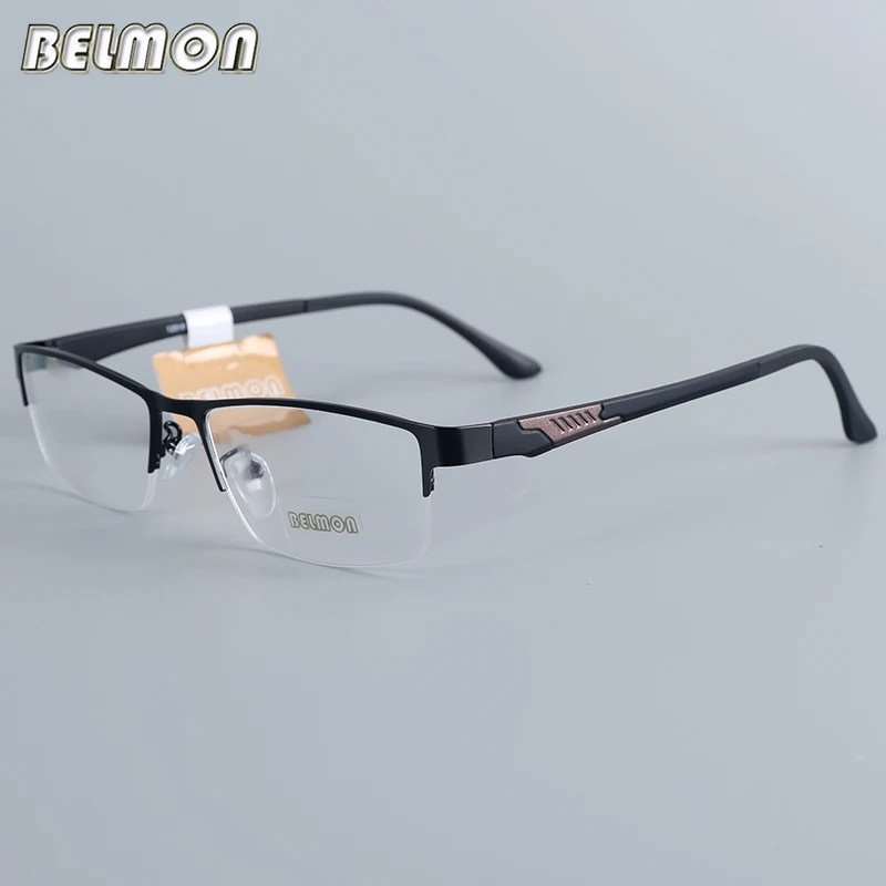 

Belmon Eyeglasses Frame Men Computer Optical Prescription Myopia Nerd Clear Lens Eye Glasses Spectacle Frame For Male RS12018