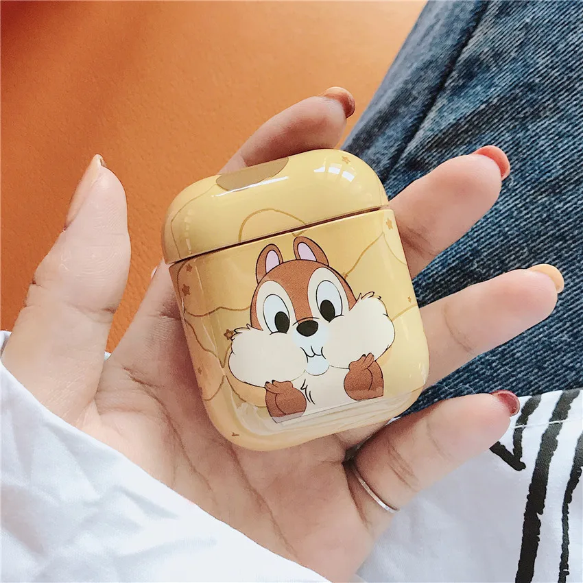 Cute Cartoon Dumbo Winnie Pooh Bear Earphone Hard Case Cover For Apple Airpods 1 2 Wireless Wired Charging box Accessories bag