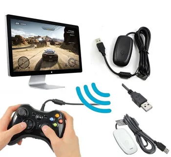 

USB PC Wireless Gaming Receiver For Microsoft XBOX360 Controller Console Gamepad Adapter Accessories Support Windows 7/8/8.1/10