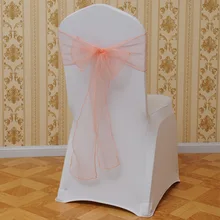 Горячая органза свадьбы стул пояса чехлы с бантом стул пояса тюль для мероприятий и вечерние банкетные рождественские украшения мятно-зеленый