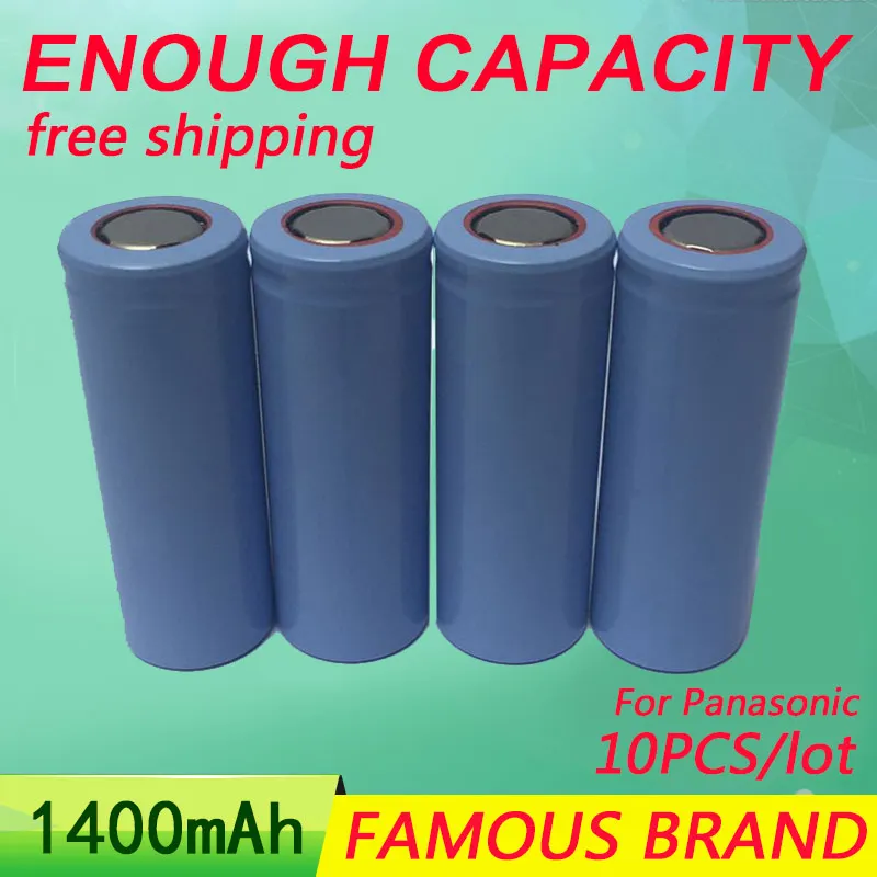 

Golooloo 10Pcs/Lot 3.7V 1400Mah rechargeable Battery 18500 batteies Li-Ion battery