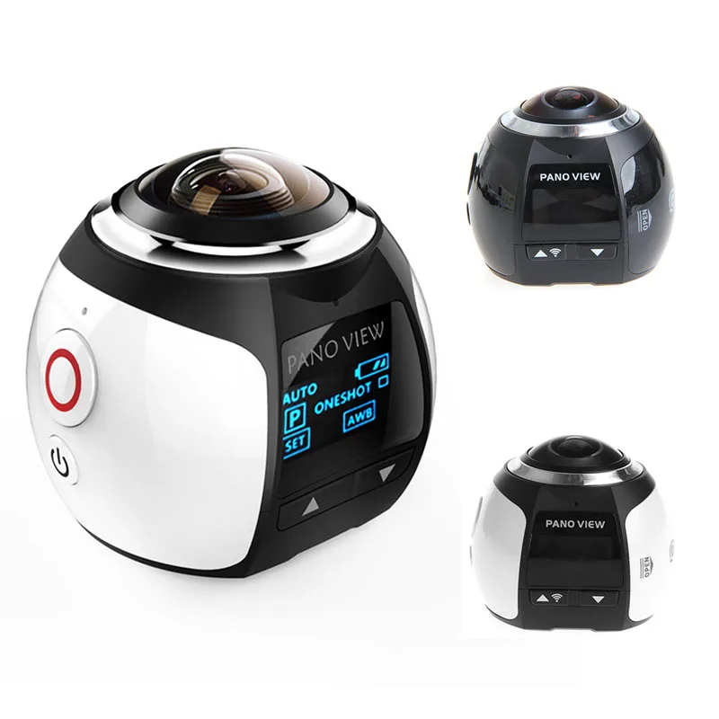 

Newest Waterproof WiFi 4K HD 2448P 360degree Panoramic Camera Sport DV Action VR Camcorder High Quality