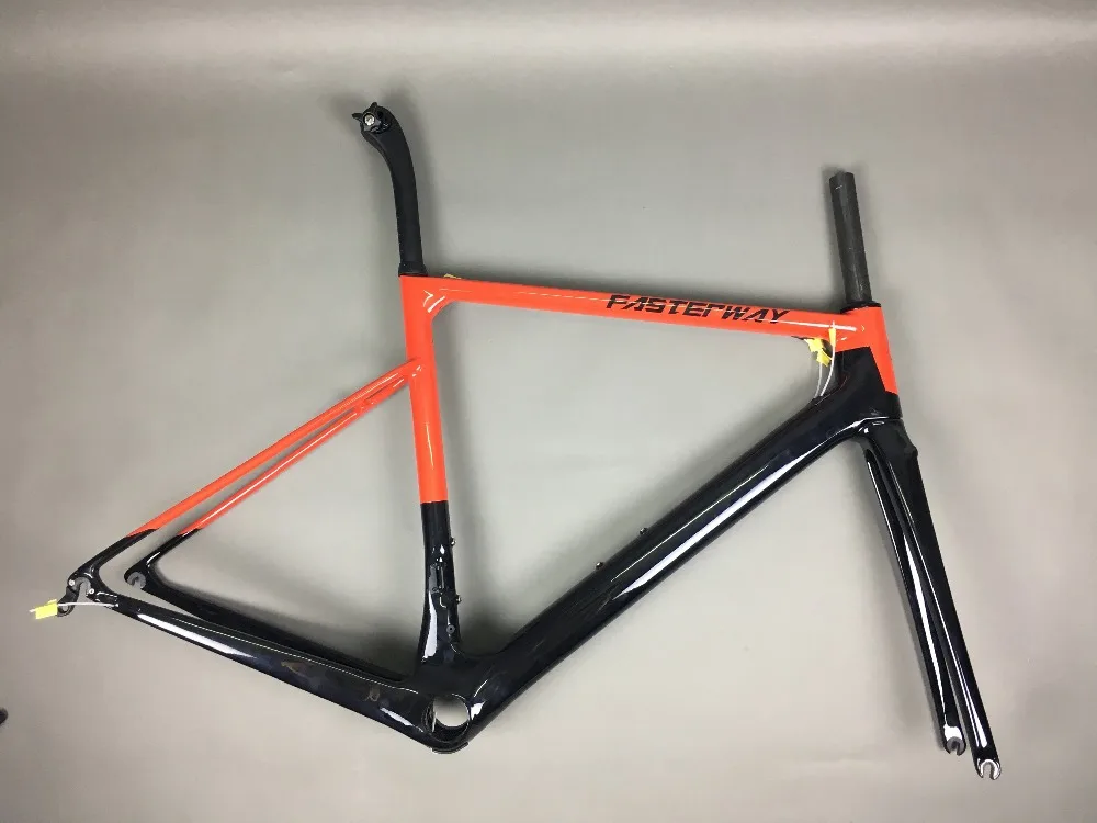 Perfect white red with black FASTERWAY classic carbon road frameset UD weave carbon bike frame:Frameset+Seatpost+Fork+Clamp+Headset 215 Perfect white red with black FASTERWAY classic carbon road frameset UD weave carbon bike frame:Frameset+Seatpost+Fork+Clamp+Headset 215