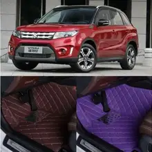 JIOYNG автомобильные коврики на заказ, 3D роскошные кожаные автомобильные коврики, подходят для Suzuki Vitara
