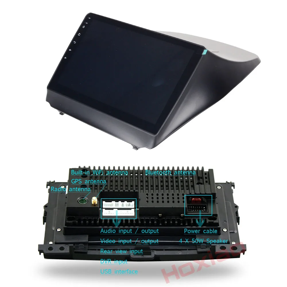 Android 2Din автомобильный DVD для Hyunda IX35 Tucson 2010 2015 четырехъядерный 1024*600 Автомобильный