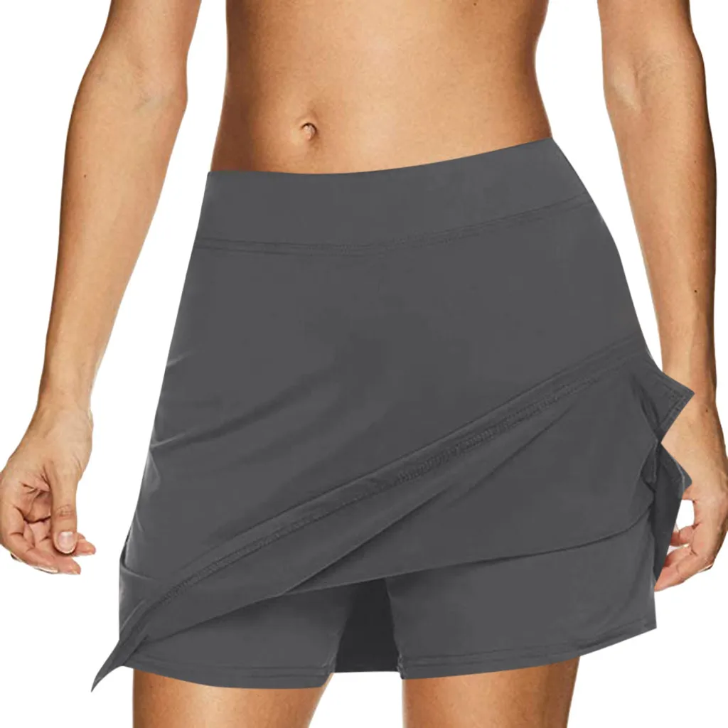 

Women's Sports Shorts Solid Color Casual Half-length Mini Skirt Summer Joker Comfort Performance Skirt Running Tennis Golf#G15