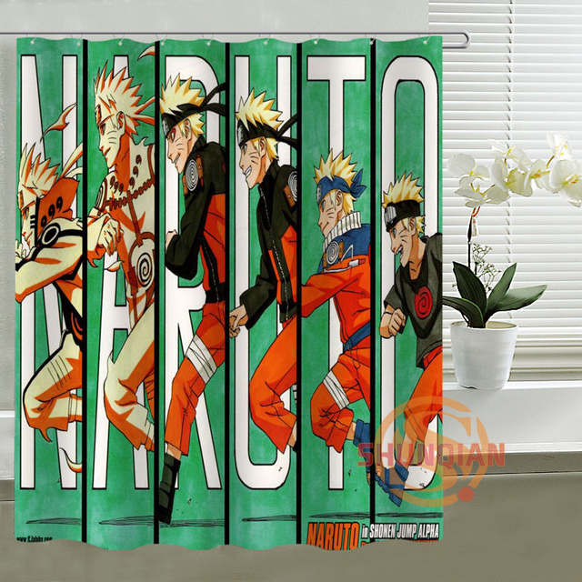 Custom Anime Shower Curtain One Piece Dragon Ball Z Bleach Fairy Tail Naruto Characters Together Idea Animeware Merch Online