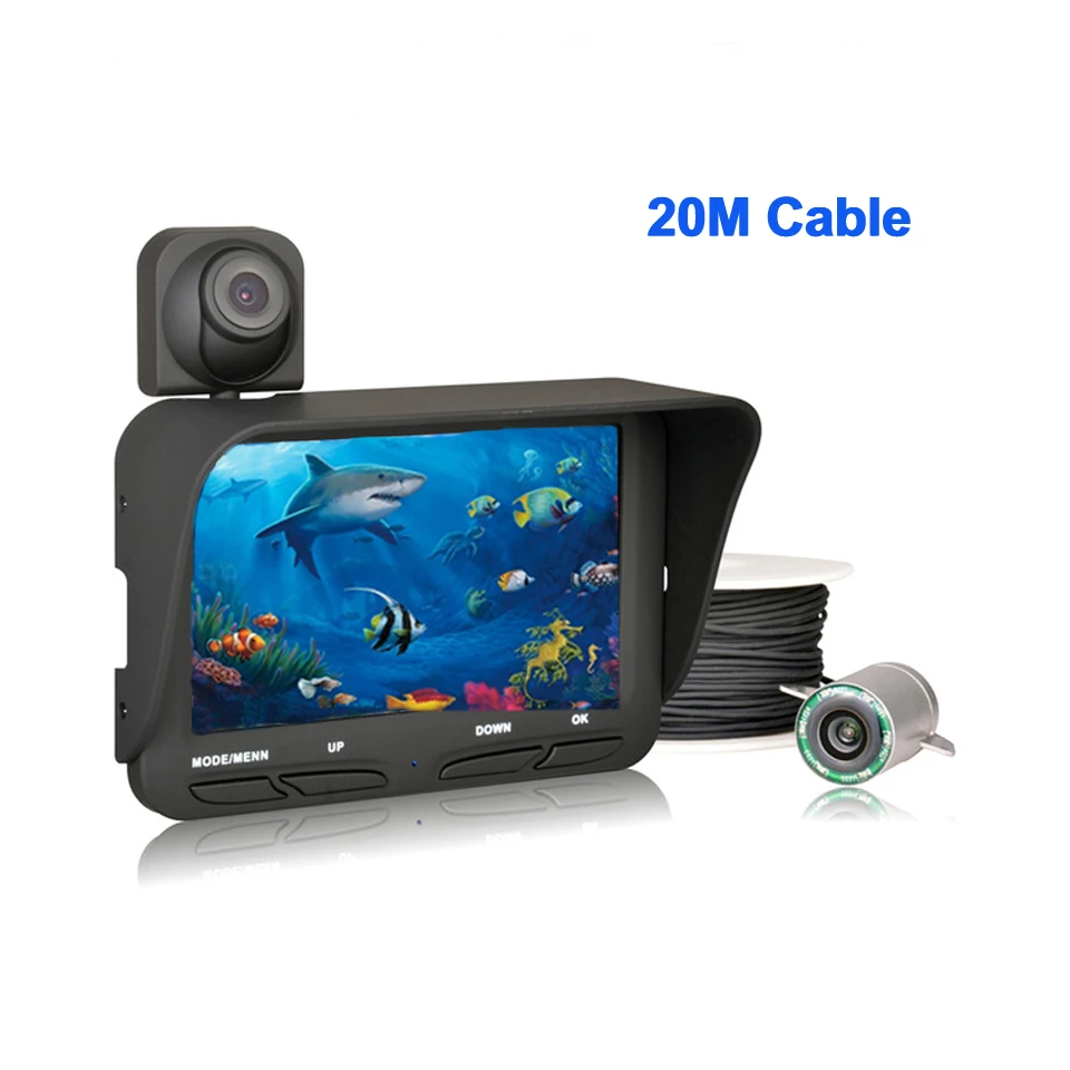 Визуальная рыболовная HD 720P подводная ледяная камера рыболокатор 6 шт. IR LED 20 м