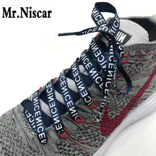 Mr. Niscar 70-150 см 1 см в ширину, с одной стороны, с буквенным принтом, красивая классная обувь, шнурки, плоские шнурки для кроссовок, спортивная обувь