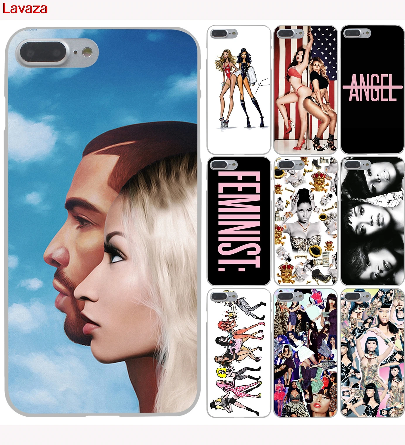 

Lavaza holy trinity rihanna and beyonce Hard Case for Apple iPhone 6 6s 7 8 Plus 4 4S 5 5S SE 5C Cover for iPhone XS Max XR