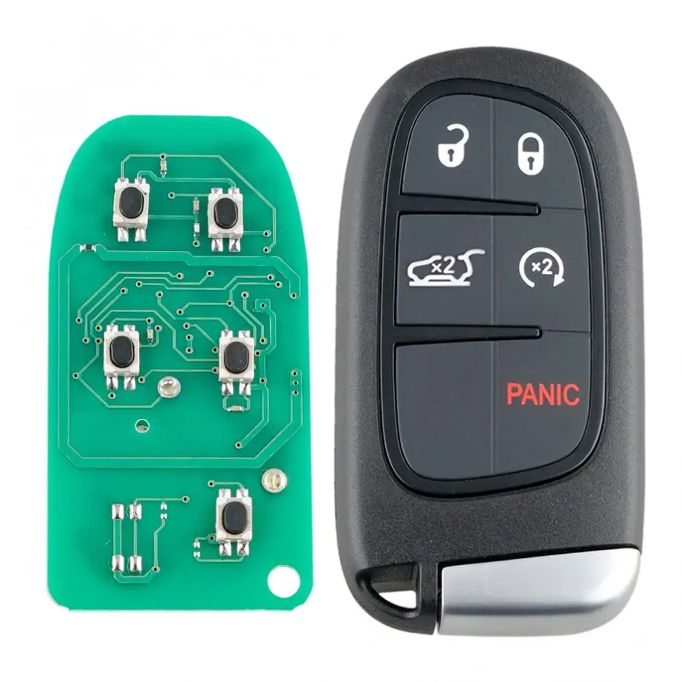 

433MHz 5 Buttons Remote Car Key Fob with 7953M 4A Chip GQ4-54T for Jeep Renegade 2014 - 2019