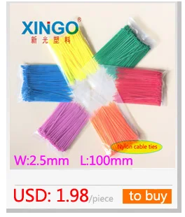 500 шт./упак. 3*200 3x200 Высокое качество Ширина 2,5 мм черный белый Цвет самоблокирующийся Пластик нейлоновые кабельные стяжки, кабельные хомуты