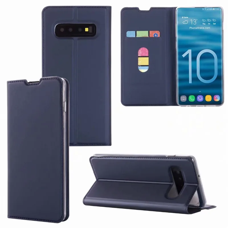 

For Samsung S10 Case Cover Flip Wallet Skin PU Leather Case Voor Galaxy S10 Plus S10E S10+ Capa Magnetic Coque TPU With Cards