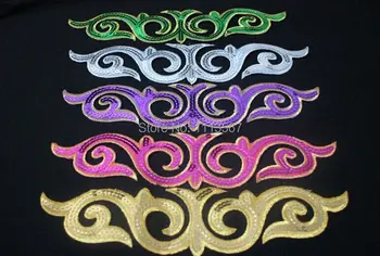 

30piece Craft Handmade Mix Color Sequins Flower Applique Sew On Patch Embellishment Embroidered Garment 24cm x 5.5cm TH10