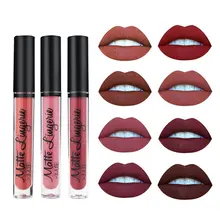 Сексуальная жидкая губная помада матовая ультра стойкая губная помада водонепроницаемый матовый блеск для губ блеск красота губная помада Горячая