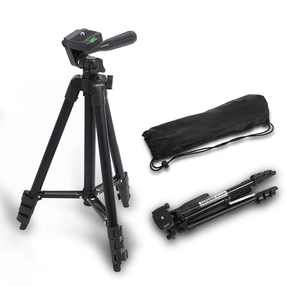 DSLR Camera Tripod Stand Photography Photo Video Aluminum Camera Tripod