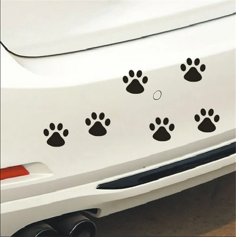 Paw Print Vinyl Decal Bumper Sticker Car Window Dogs Pet Laptop Animals Puppy